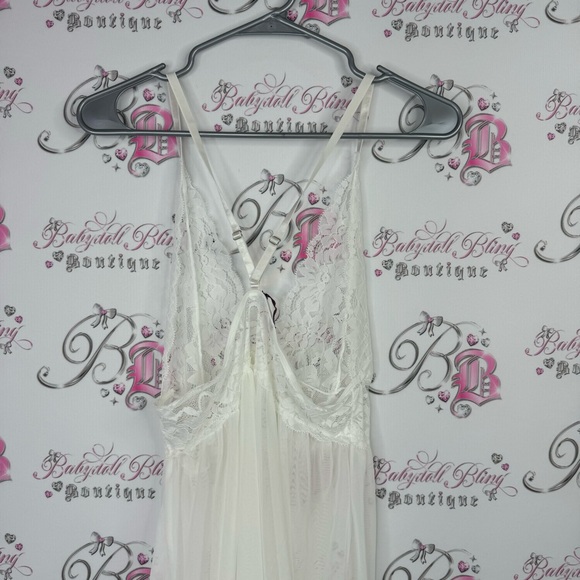 Avid love babydoll mesh tank top style dress see through sexy lingerie coquette - Picture 9 of 10